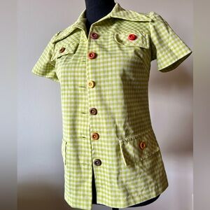 Vintage picnic button down shirt